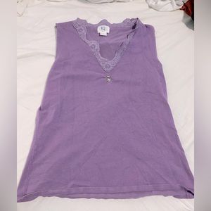 Vintage purple sleeveless top